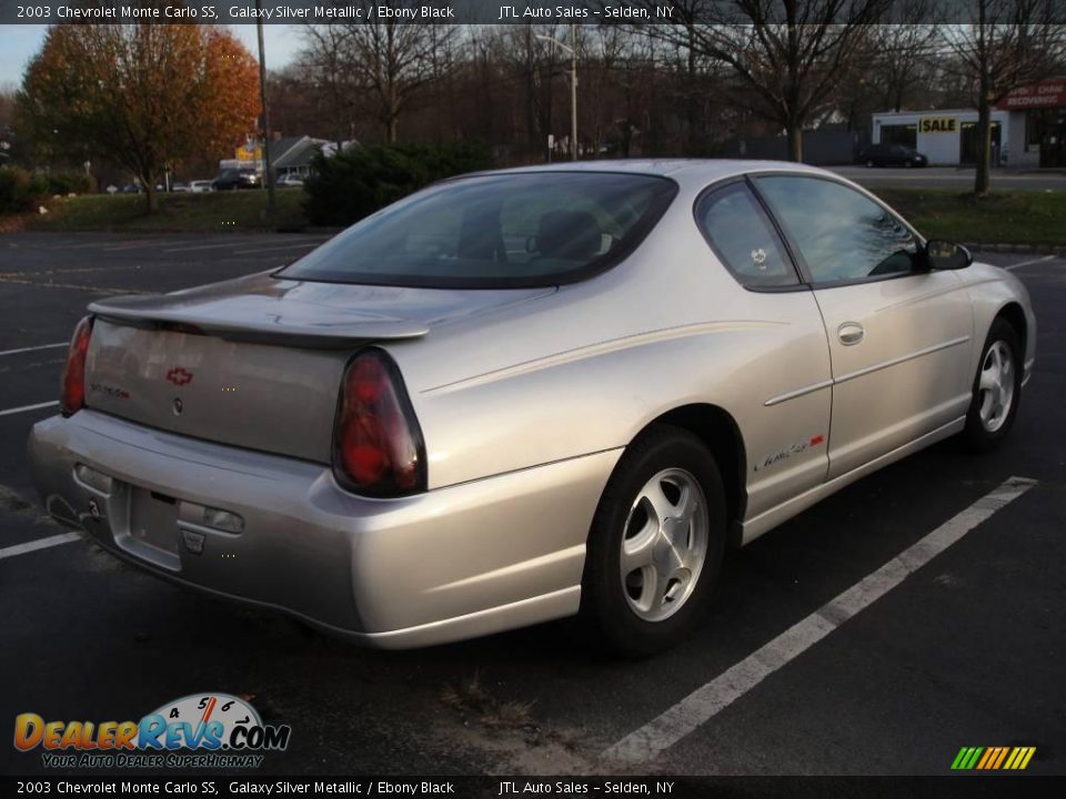 2003 Chevrolet Monte Carlo SS Galaxy Silver Metallic / Ebony Black Photo #6