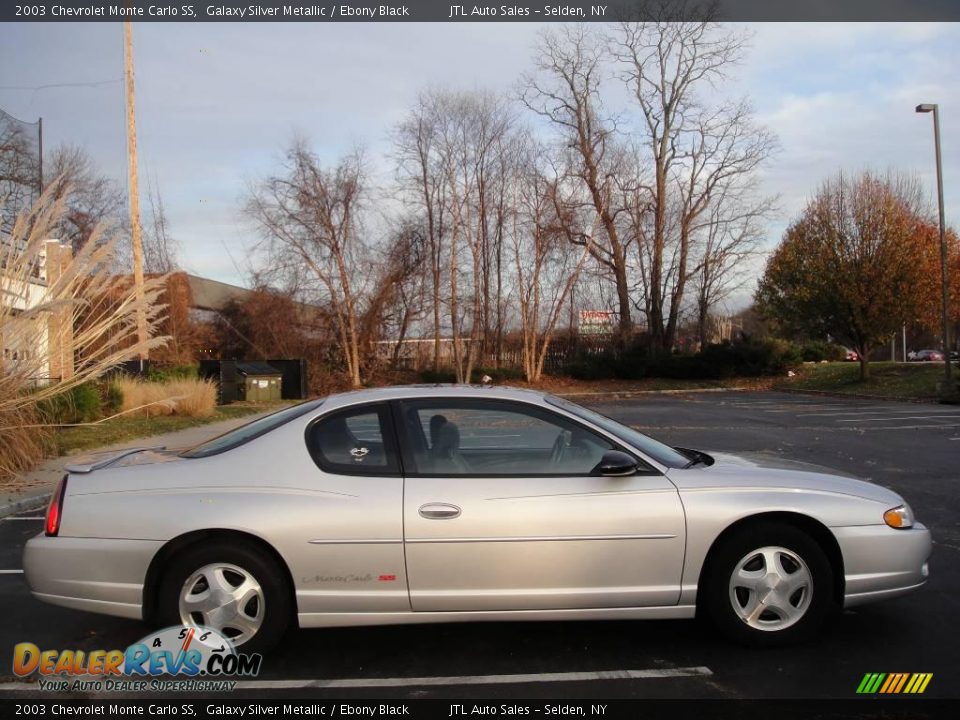 2003 Chevrolet Monte Carlo SS Galaxy Silver Metallic / Ebony Black Photo #7