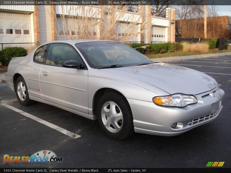 2003 Chevrolet Monte Carlo SS Galaxy Silver Metallic / Ebony Black Photo #8