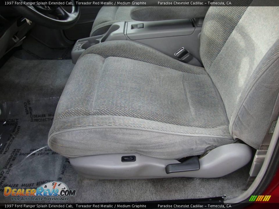 1997 Ford Ranger Splash Extended Cab Toreador Red Metallic / Medium Graphite Photo #16