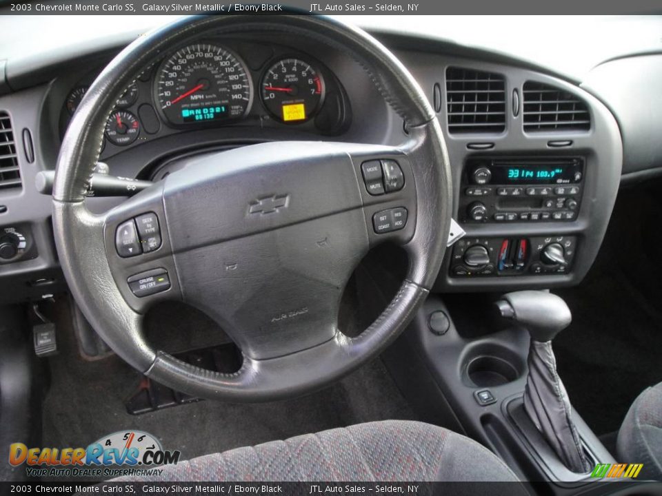 2003 Chevrolet Monte Carlo SS Galaxy Silver Metallic / Ebony Black Photo #13