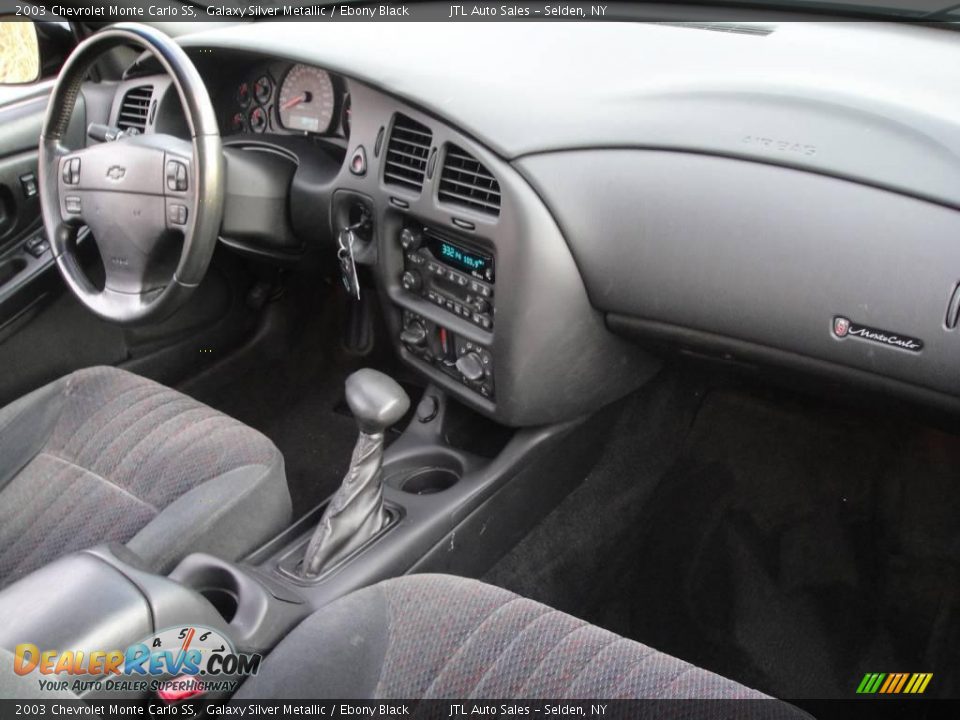 2003 Chevrolet Monte Carlo SS Galaxy Silver Metallic / Ebony Black Photo #14