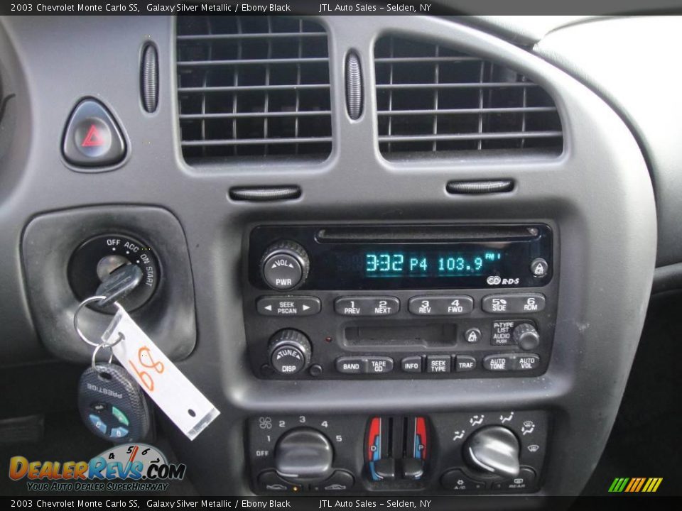 2003 Chevrolet Monte Carlo SS Galaxy Silver Metallic / Ebony Black Photo #15