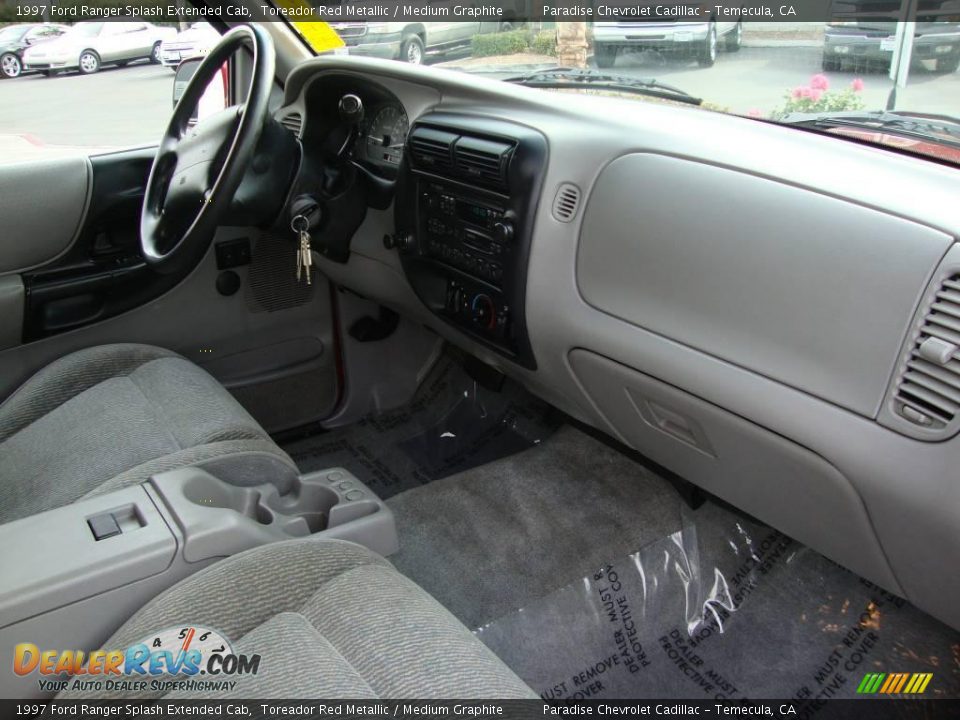 1997 Ford Ranger Splash Extended Cab Toreador Red Metallic / Medium Graphite Photo #23