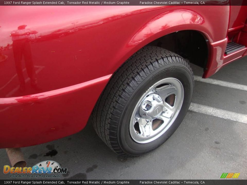 1997 Ford Ranger Splash Extended Cab Toreador Red Metallic / Medium Graphite Photo #25
