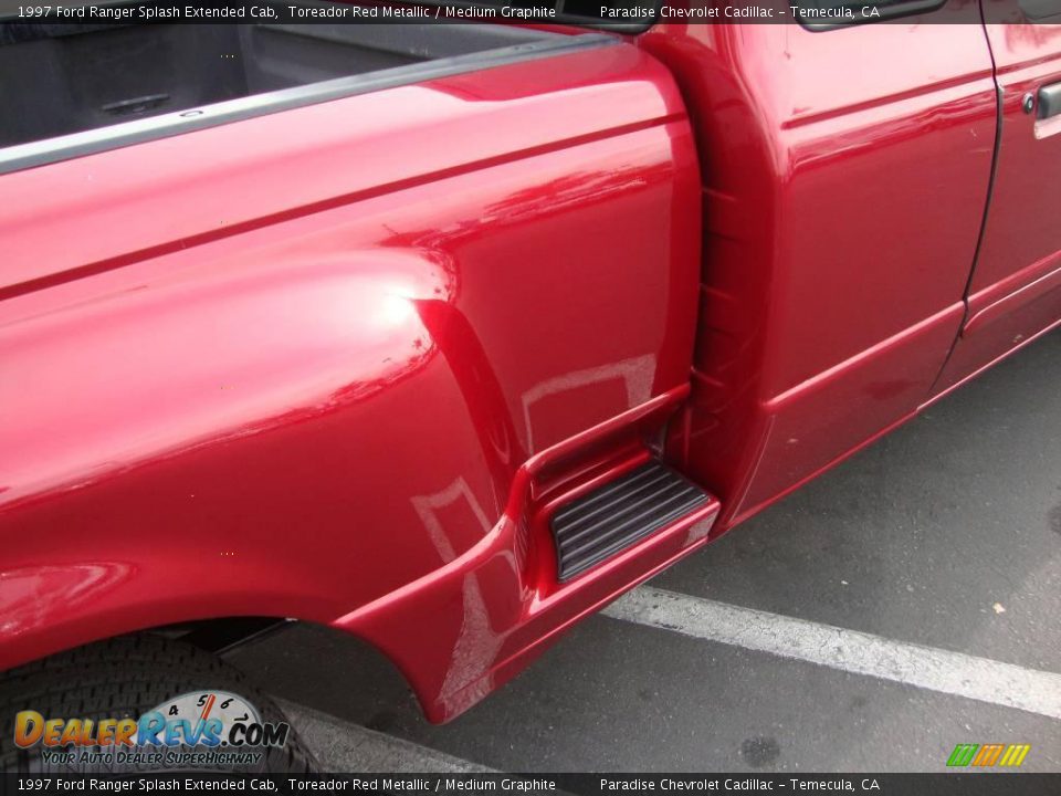 1997 Ford Ranger Splash Extended Cab Toreador Red Metallic / Medium Graphite Photo #26