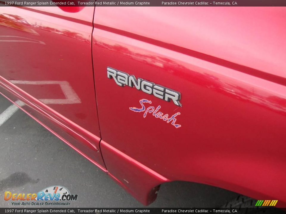 1997 Ford Ranger Splash Extended Cab Toreador Red Metallic / Medium Graphite Photo #27