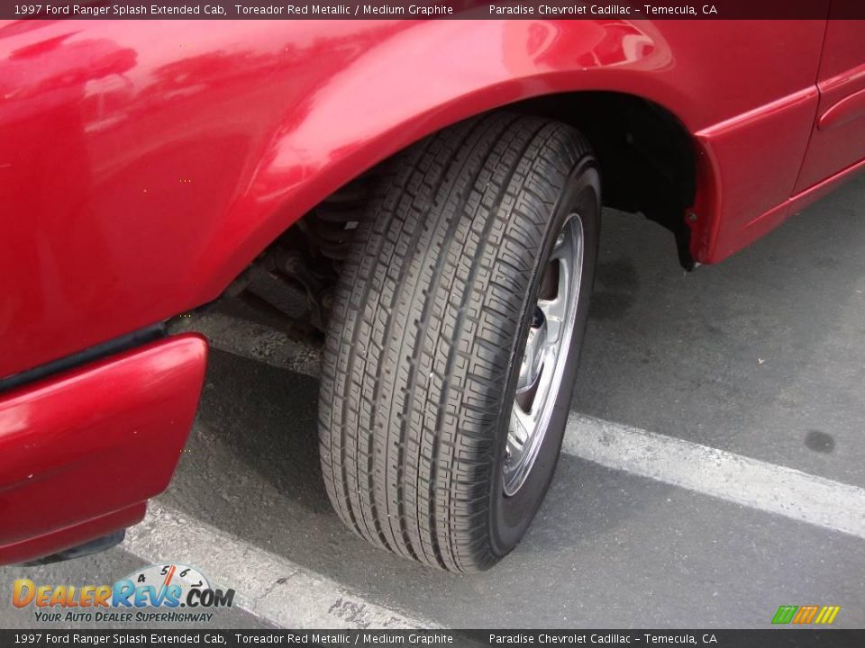 1997 Ford Ranger Splash Extended Cab Toreador Red Metallic / Medium Graphite Photo #29
