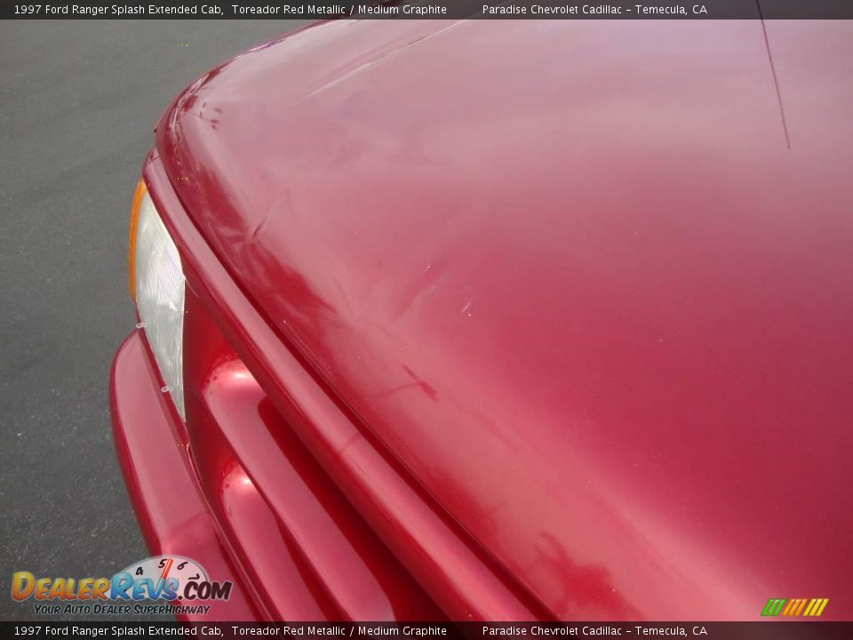 1997 Ford Ranger Splash Extended Cab Toreador Red Metallic / Medium Graphite Photo #31