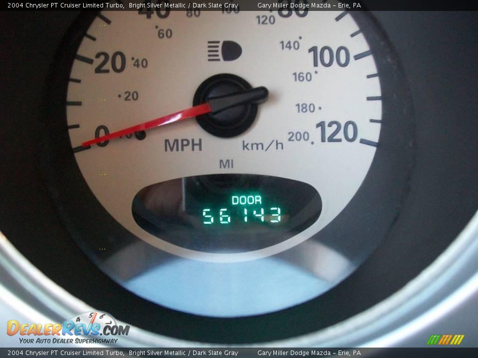 2004 Chrysler PT Cruiser Limited Turbo Bright Silver Metallic / Dark Slate Gray Photo #15