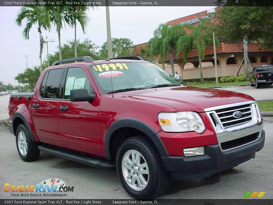2007 Ford Explorer Sport Trac XLT Red Fire / Light Stone Photo #1