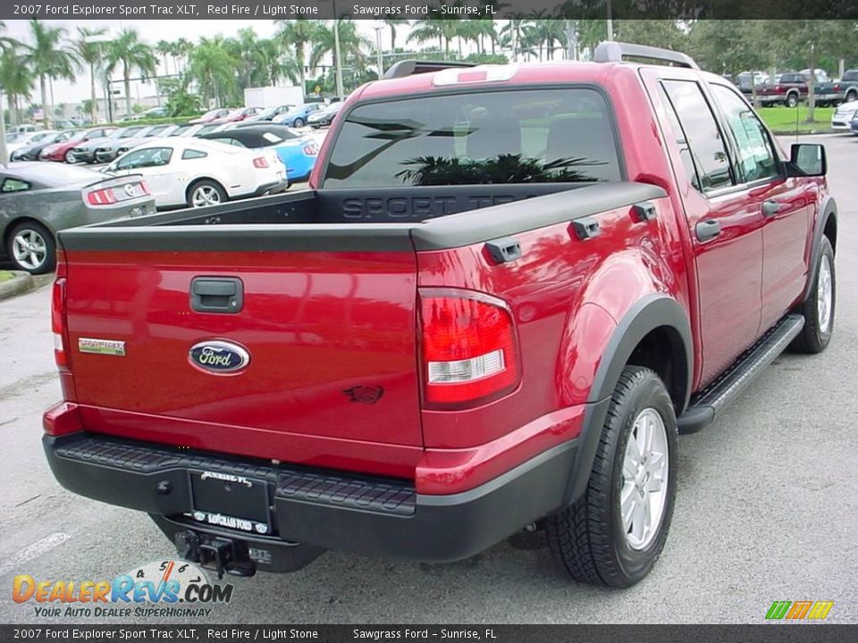 2007 Ford Explorer Sport Trac XLT Red Fire / Light Stone Photo #3