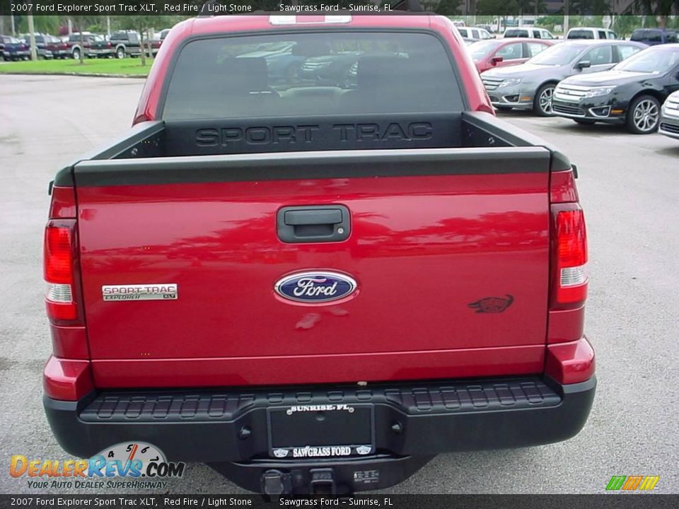 2007 Ford Explorer Sport Trac XLT Red Fire / Light Stone Photo #4