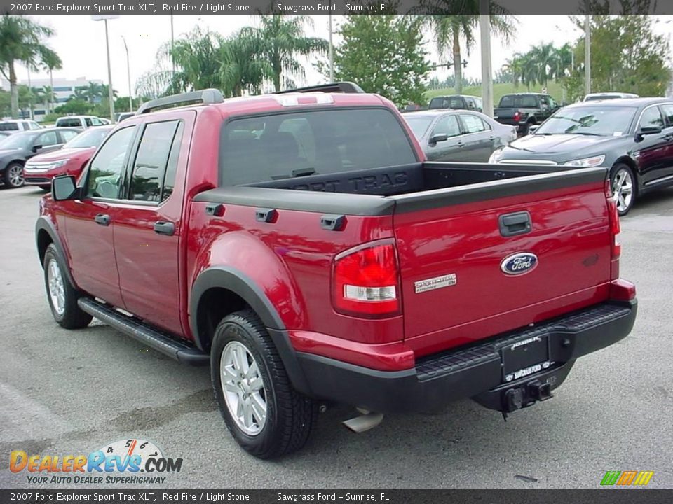 2007 Ford Explorer Sport Trac XLT Red Fire / Light Stone Photo #6