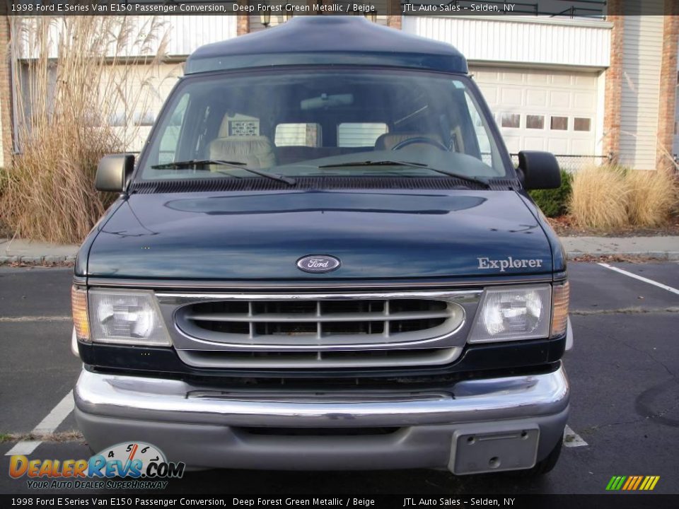 1998 Ford E Series Van E150 Passenger Conversion Deep Forest Green Metallic / Beige Photo #2