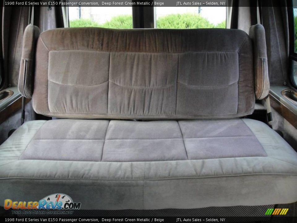 1998 Ford E Series Van E150 Passenger Conversion Deep Forest Green Metallic / Beige Photo #13