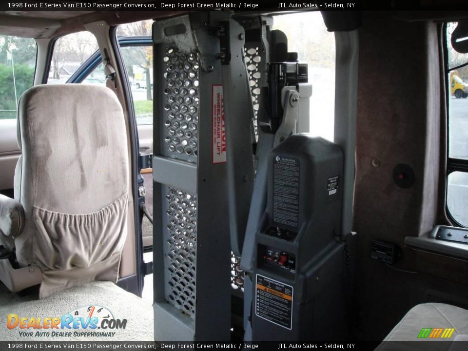 1998 Ford E Series Van E150 Passenger Conversion Deep Forest Green Metallic / Beige Photo #16