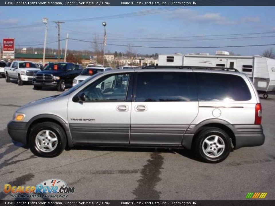 1998 Pontiac Trans Sport Montana Bright Silver Metallic / Gray Photo #2