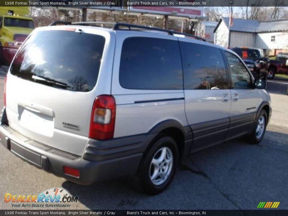 1998 Pontiac Trans Sport Montana Bright Silver Metallic / Gray Photo #6