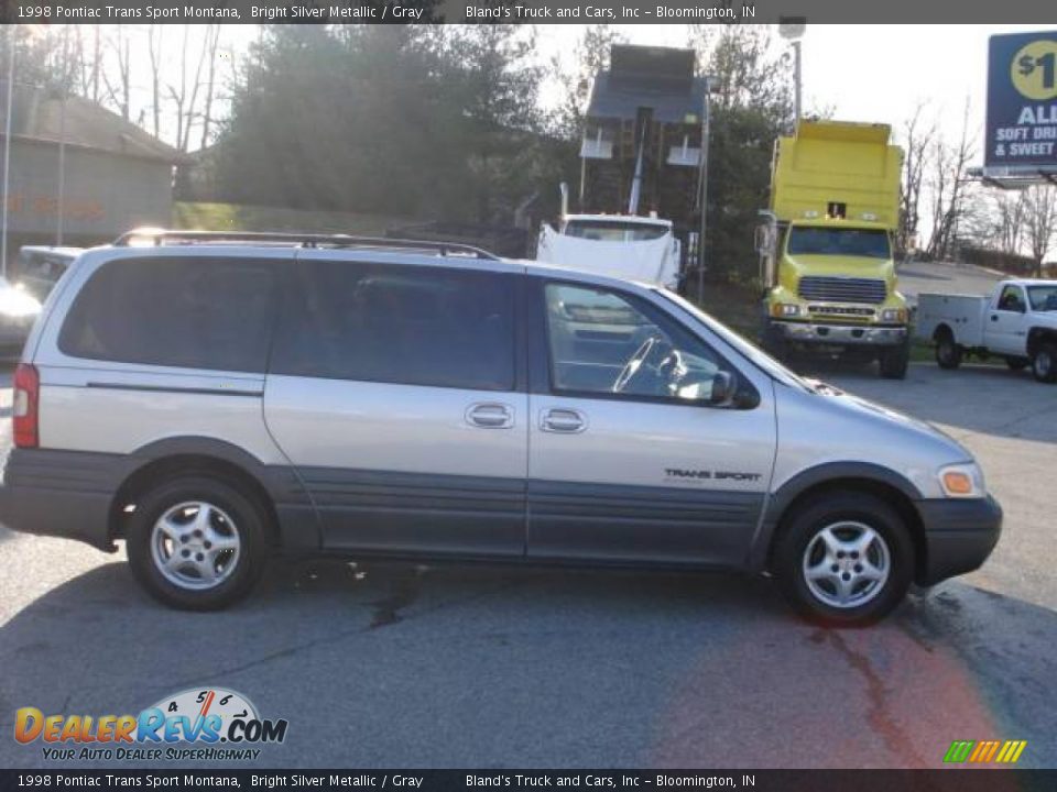 1998 Pontiac Trans Sport Montana Bright Silver Metallic / Gray Photo #7