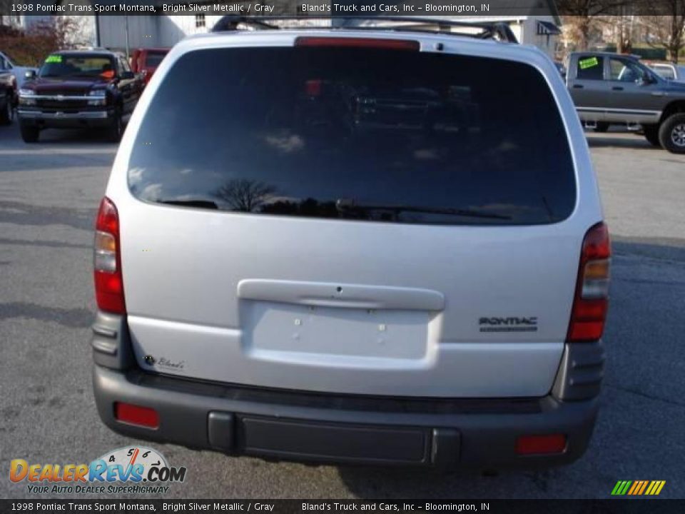 1998 Pontiac Trans Sport Montana Bright Silver Metallic / Gray Photo #13