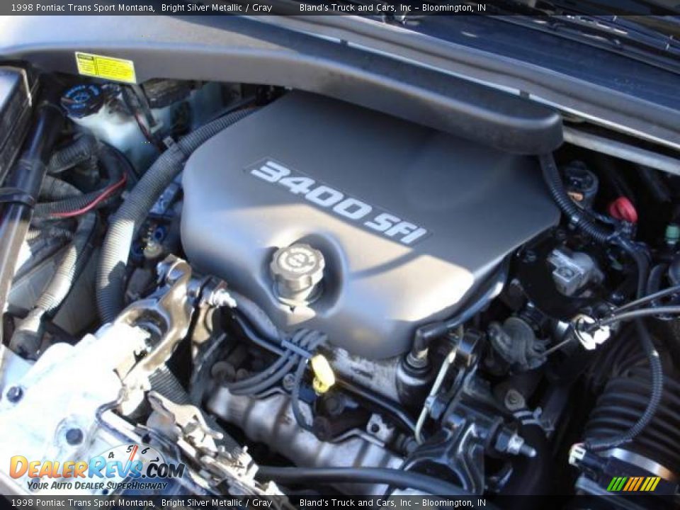 1998 Pontiac Trans Sport Montana Bright Silver Metallic / Gray Photo #36