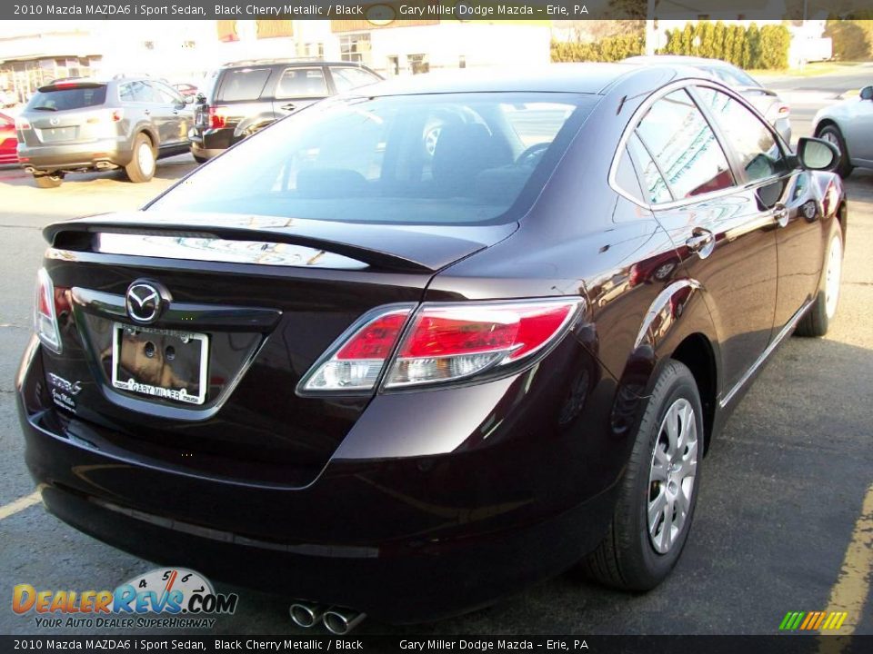 2010 Mazda MAZDA6 i Sport Sedan Black Cherry Metallic / Black Photo #6