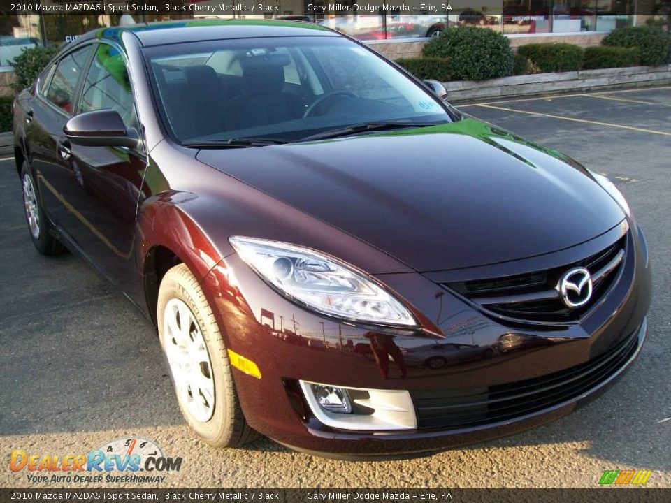 2010 Mazda MAZDA6 i Sport Sedan Black Cherry Metallic / Black Photo #8