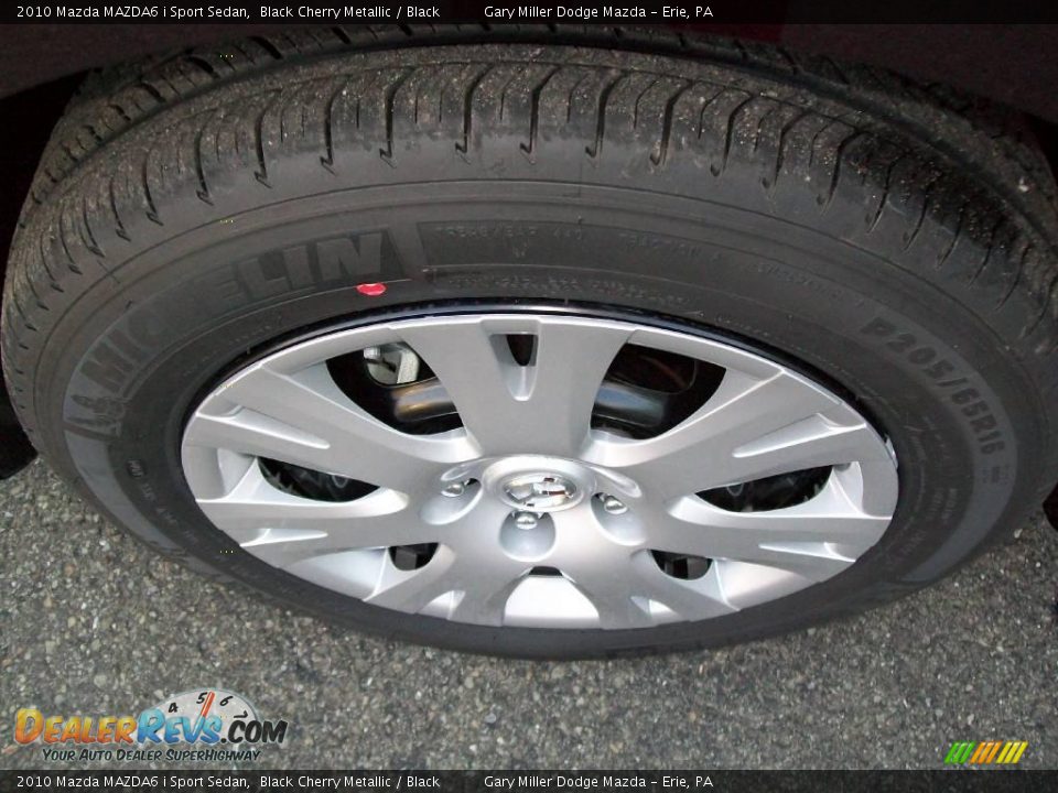 2010 Mazda MAZDA6 i Sport Sedan Black Cherry Metallic / Black Photo #10