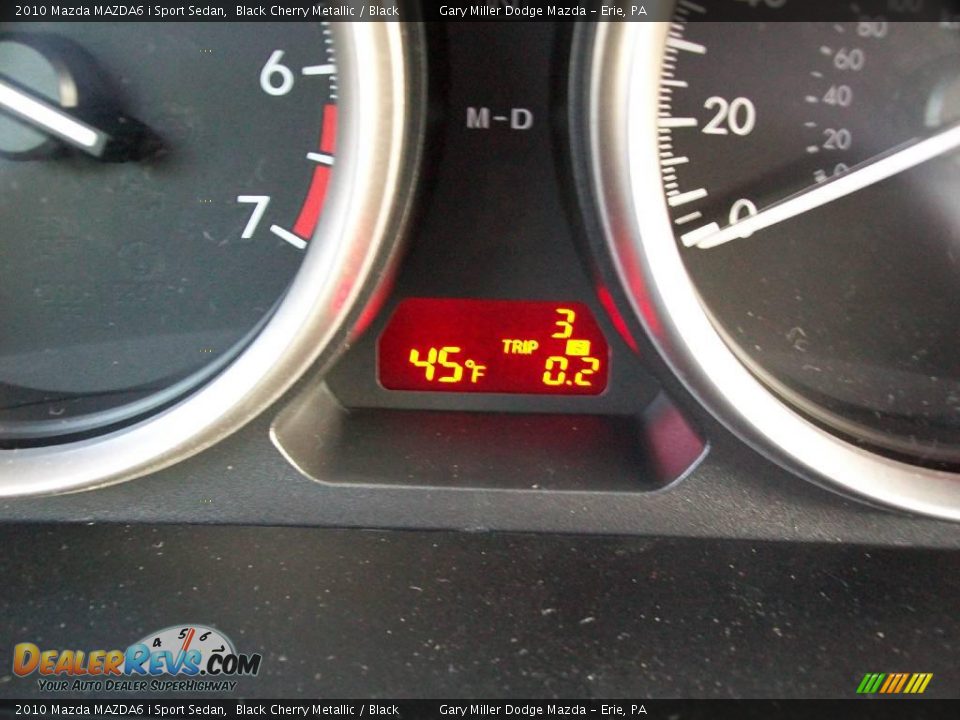 2010 Mazda MAZDA6 i Sport Sedan Black Cherry Metallic / Black Photo #15