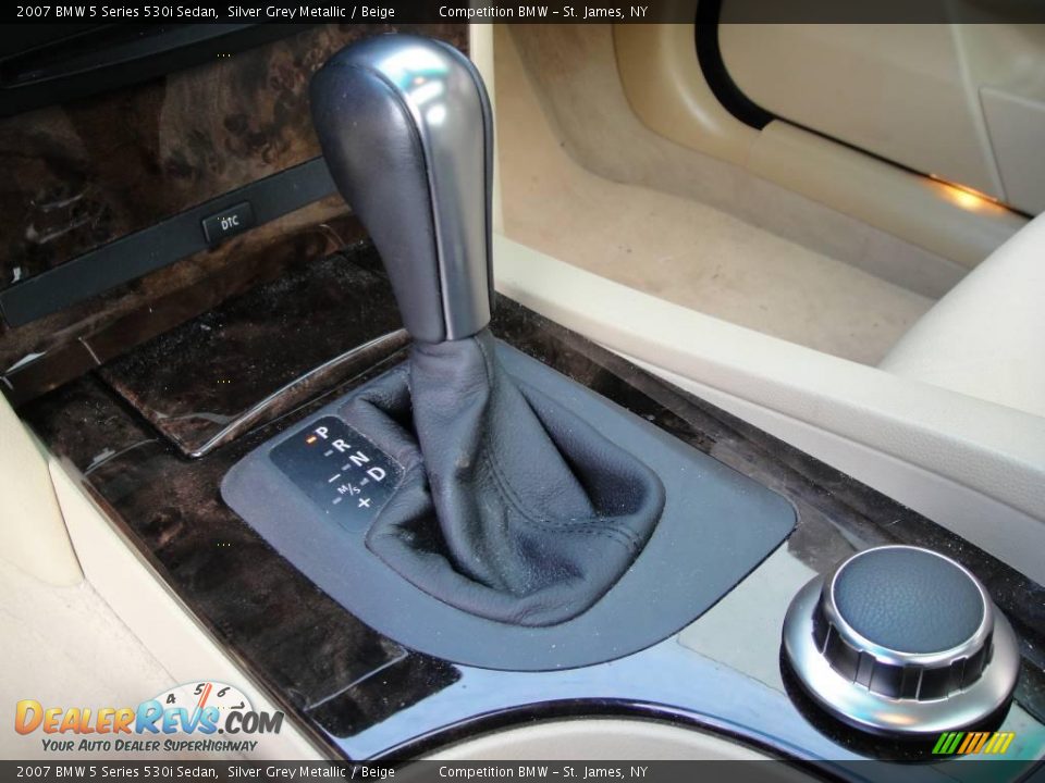 2007 BMW 5 Series 530i Sedan Silver Grey Metallic / Beige Photo #13