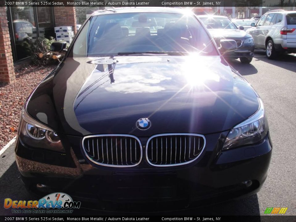2007 BMW 5 Series 525xi Sedan Monaco Blue Metallic / Auburn Dakota Leather Photo #2