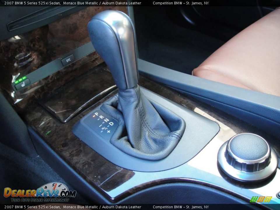 2007 BMW 5 Series 525xi Sedan Monaco Blue Metallic / Auburn Dakota Leather Photo #13