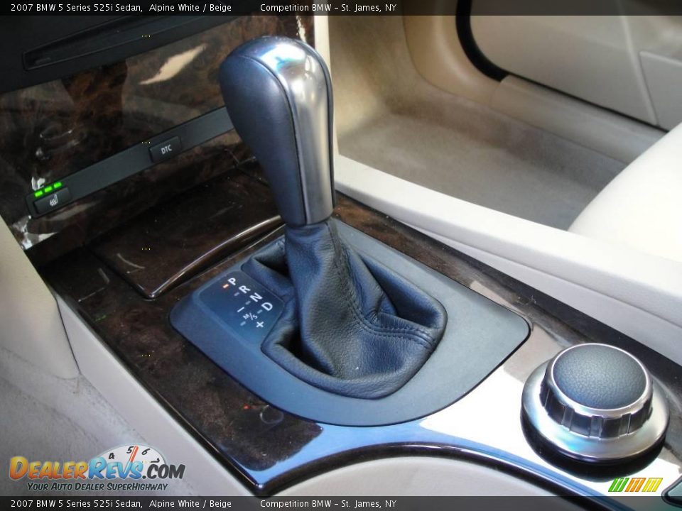 2007 BMW 5 Series 525i Sedan Alpine White / Beige Photo #14