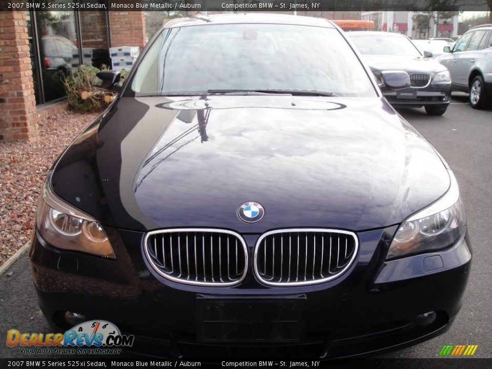 2007 BMW 5 Series 525xi Sedan Monaco Blue Metallic / Auburn Photo #2