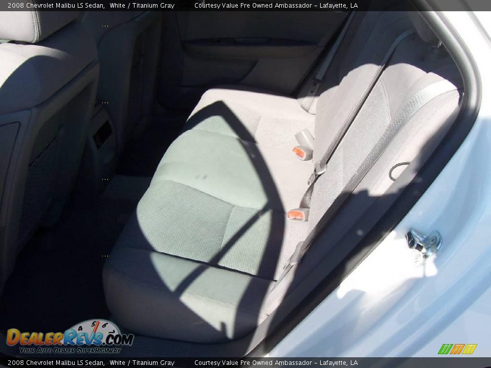2008 Chevrolet Malibu LS Sedan White / Titanium Gray Photo #9