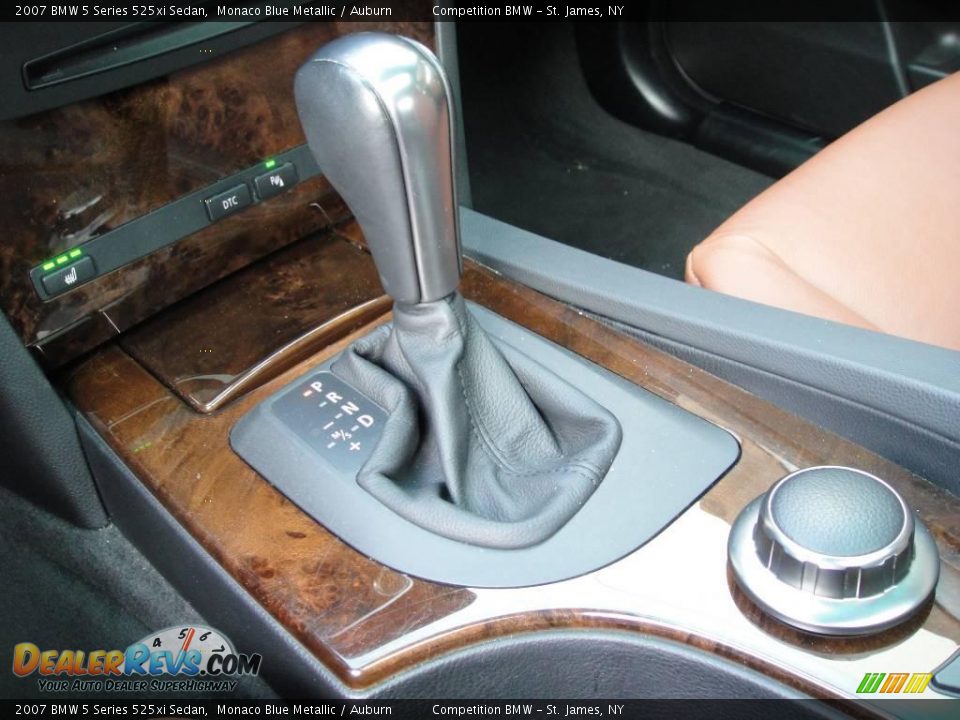 2007 BMW 5 Series 525xi Sedan Monaco Blue Metallic / Auburn Photo #13