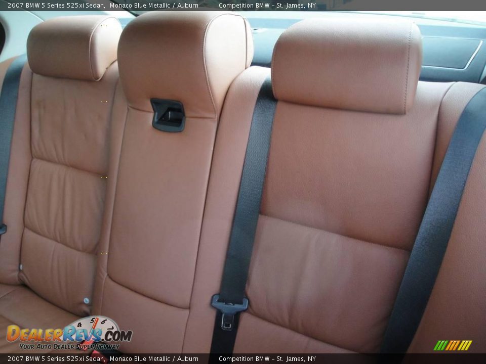 2007 BMW 5 Series 525xi Sedan Monaco Blue Metallic / Auburn Photo #15