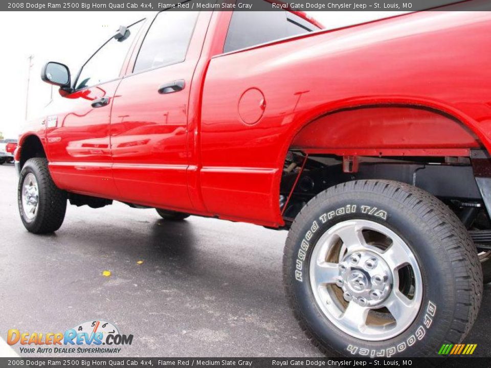 2008 Dodge Ram 2500 Big Horn Quad Cab 4x4 Flame Red / Medium Slate Gray Photo #4