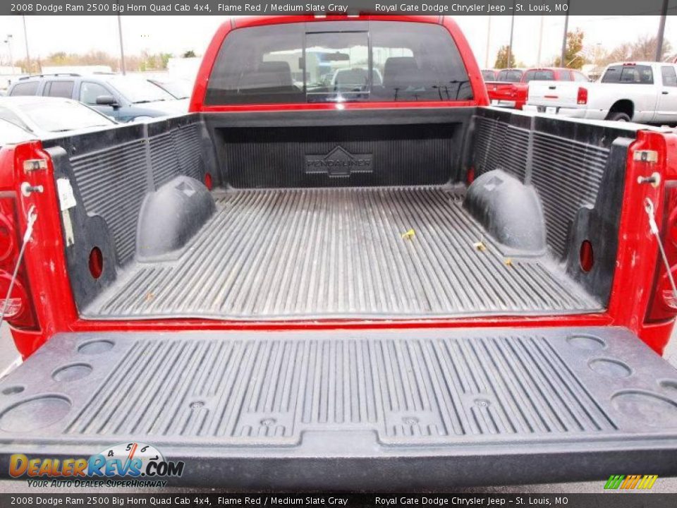 2008 Dodge Ram 2500 Big Horn Quad Cab 4x4 Flame Red / Medium Slate Gray Photo #5