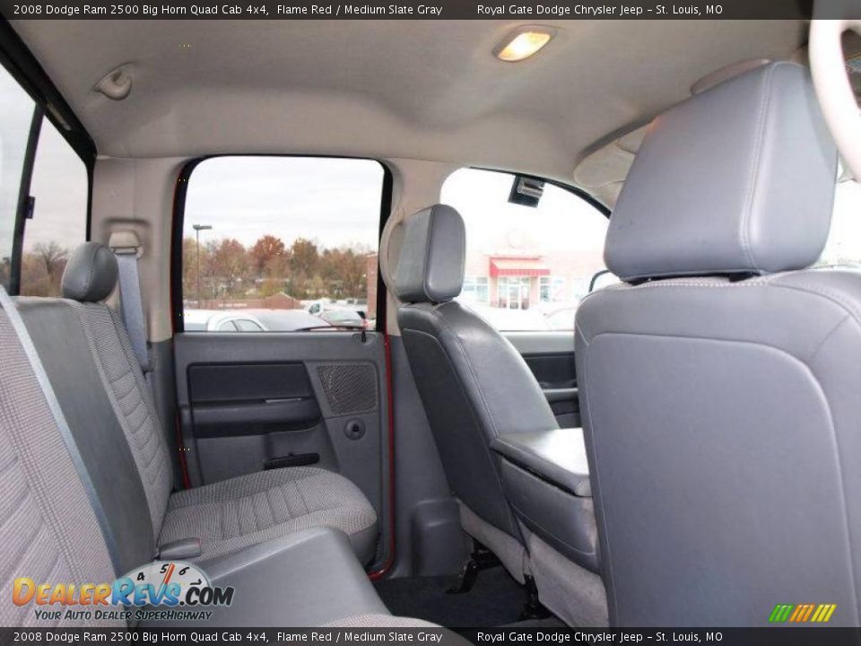 2008 Dodge Ram 2500 Big Horn Quad Cab 4x4 Flame Red / Medium Slate Gray Photo #9