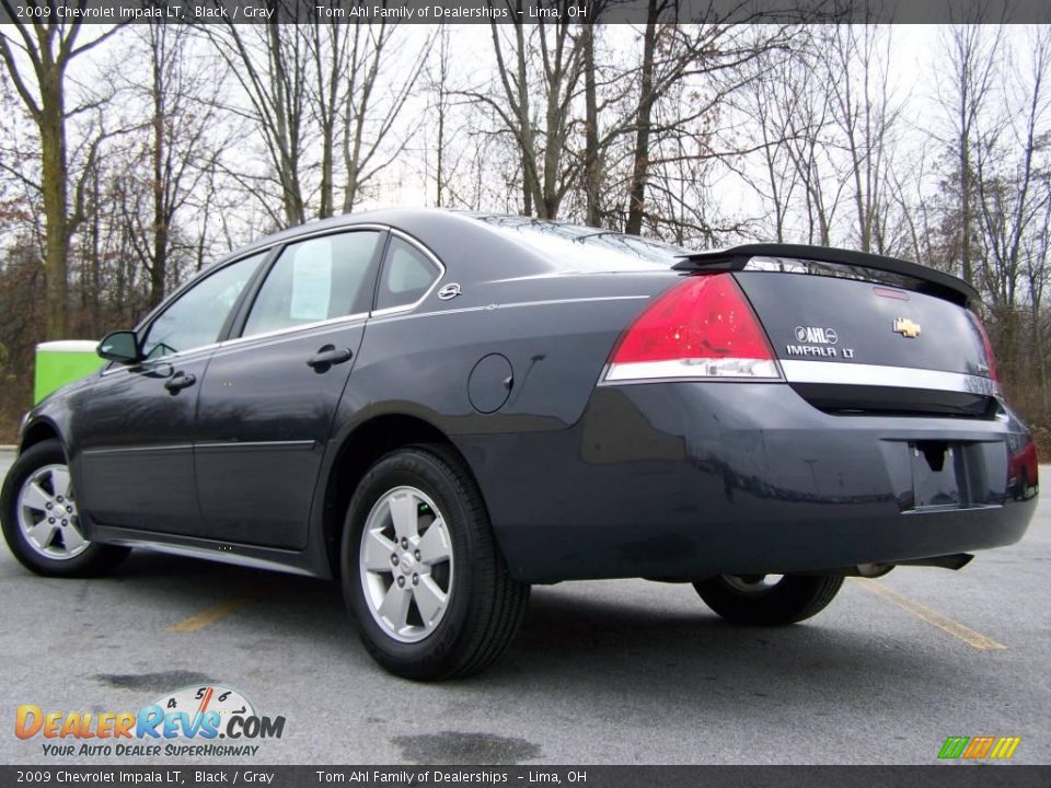 2009 Chevrolet Impala LT Black / Gray Photo #4