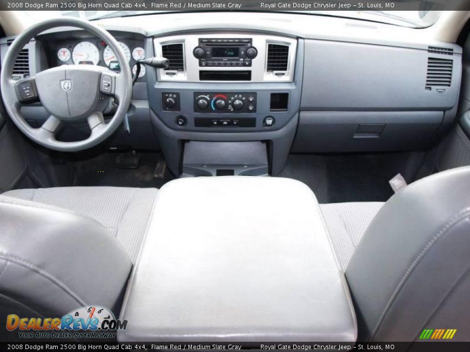 2008 Dodge Ram 2500 Big Horn Quad Cab 4x4 Flame Red / Medium Slate Gray Photo #10