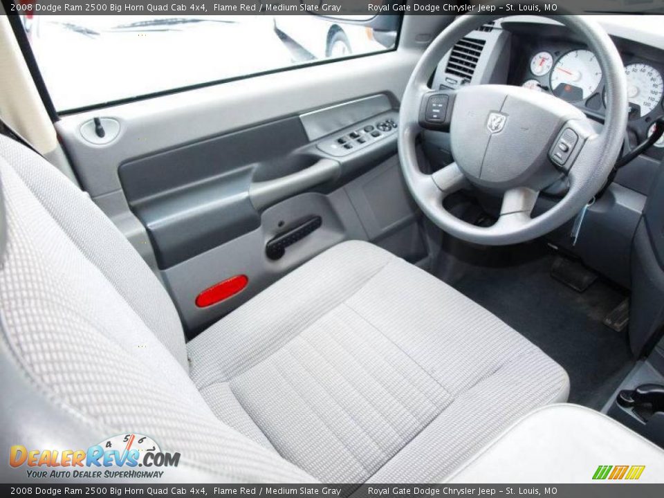 2008 Dodge Ram 2500 Big Horn Quad Cab 4x4 Flame Red / Medium Slate Gray Photo #11