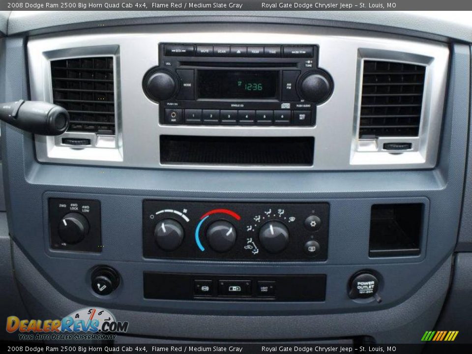 2008 Dodge Ram 2500 Big Horn Quad Cab 4x4 Flame Red / Medium Slate Gray Photo #12