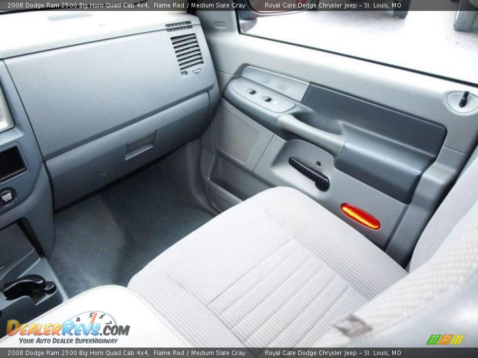 2008 Dodge Ram 2500 Big Horn Quad Cab 4x4 Flame Red / Medium Slate Gray Photo #13