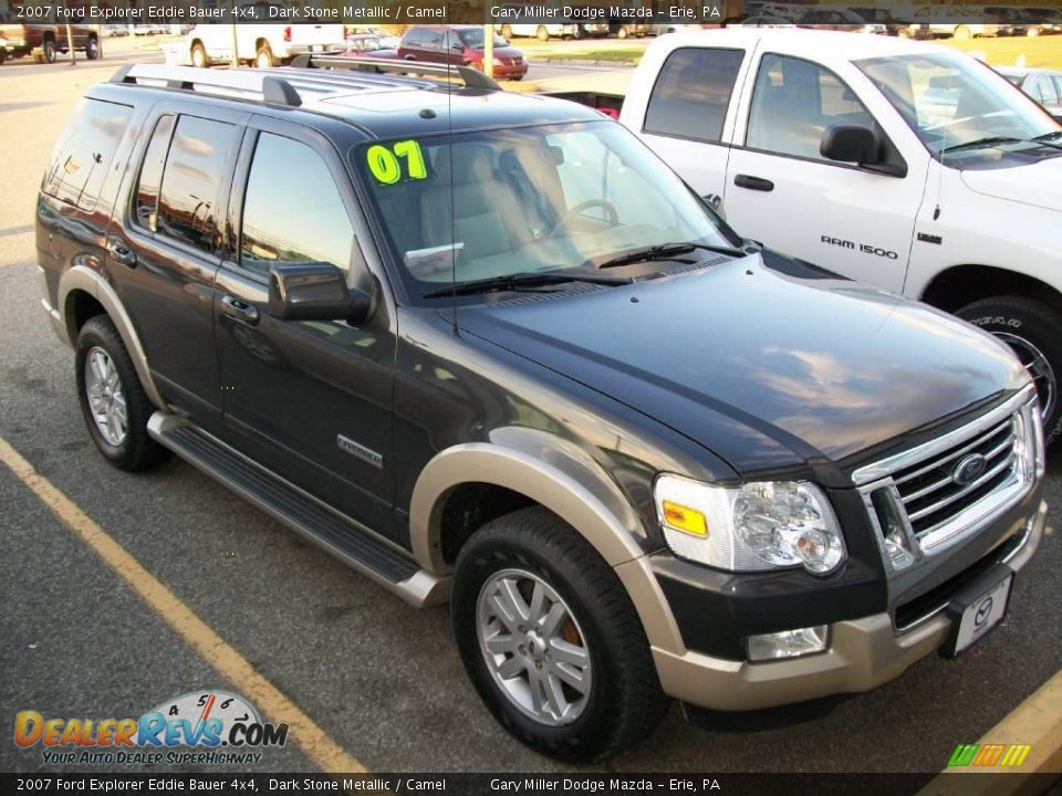 2007 Ford Explorer Eddie Bauer 4x4 Dark Stone Metallic / Camel Photo #6