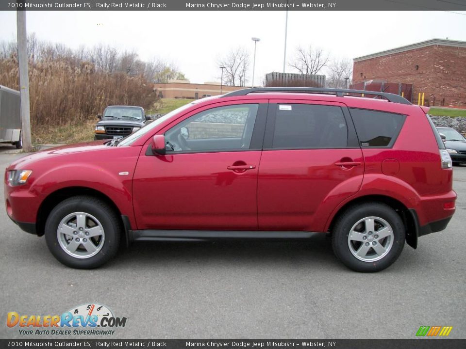 2010 Mitsubishi Outlander ES Rally Red Metallic / Black Photo #2