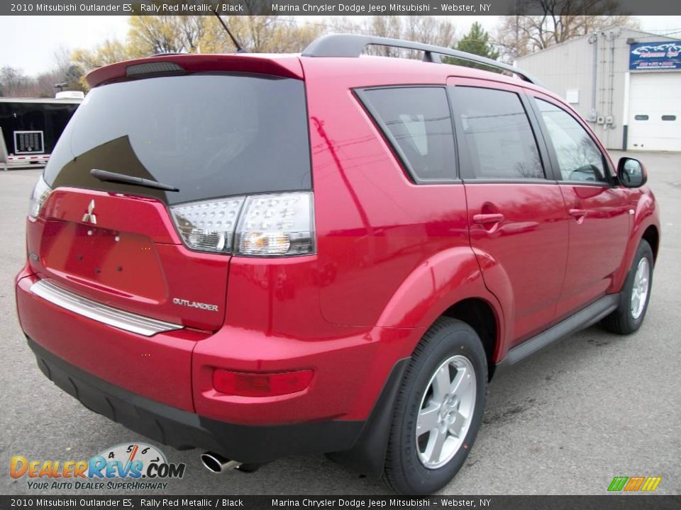 2010 Mitsubishi Outlander ES Rally Red Metallic / Black Photo #5