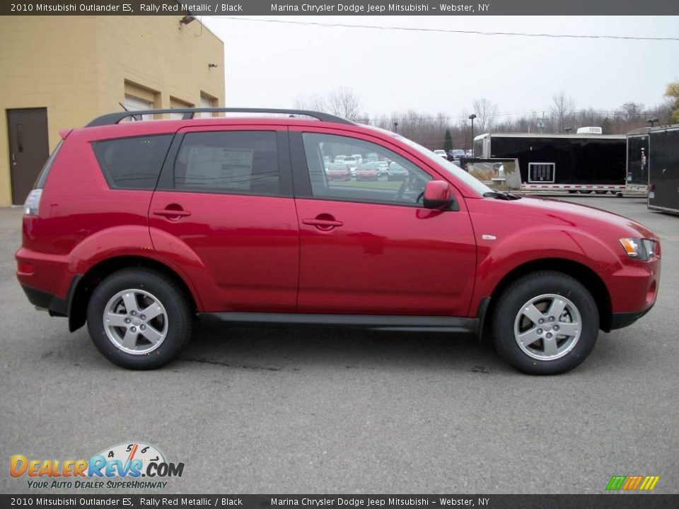 2010 Mitsubishi Outlander ES Rally Red Metallic / Black Photo #6